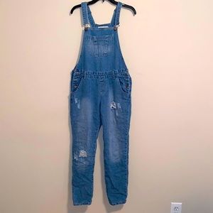 Cotton On Mid-Wash Womens Jean Overalls Size 6.